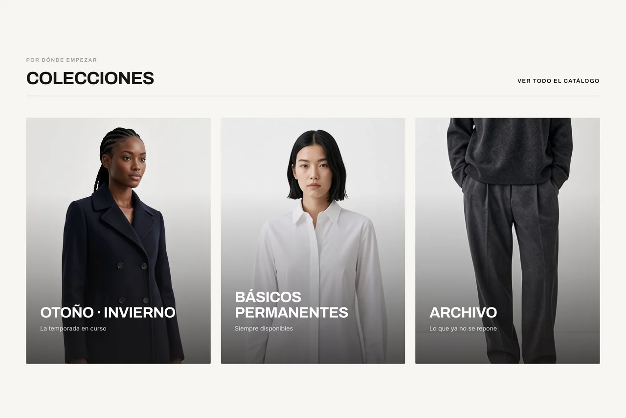 Tres colecciones presentadas con fotografía a sangre